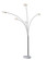 Luna Five Light Arc Lamp in White Marble (262|3346-22)