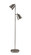 Malcolm Two Light Floor Lamp in Brushed Steel (262|3237-22)