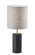 Dean Table Lamp in Black Poplar Wood W. Antique Brass Accent (262|1507-01)