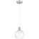 Port Nine Burgundy LED Pendant in Brushed Steel (18|63142LEDD-BS/SDG)