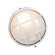 Nauticus Round Dual Mount One Light Bulkhead in White (18|20294-WH/FST)