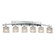 Veneto Luce Six Light Bath Bar in Polished Chrome (102|GLA-8596-30-LACE-CROM)