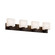 Fusion Four Light Bath Bar in Dark Bronze (102|FSN-8924-55-OPAL-DBRZ)
