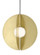 Orbel One Light Pendant in Aged Brass (182|700TDOBLRR)