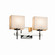 Porcelina Two Light Bath Bar in Brushed Nickel (102|PNA-8412-55-WFAL-NCKL)