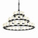 Fusion LED Chandelier in Dark Bronze (102|FSN-8714-10-OPAL-DBRZ-LED45-31500)
