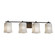 Veneto Luce Four Light Bath Bar in Brushed Nickel (102|GLA-8444-26-WHTW-NCKL)