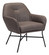 Hans Accent Chair in Vintage Brown, Black (339|109230)