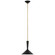 Rosetta LED Pendant in Matte Black and Hand-Rubbed Antique Brass (268|ARN 5540BLK/HAB)