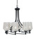 Capri Eight Light Chandelier in Matte Black (200|908-MB-4253)