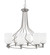 Capri Eight Light Chandelier in Brushed Nickel (200|908-BN-310)