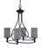 Capri Four Light Chandelier in Matte Black (200|904-MB-4062)