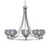 Paramount Eight Light Chandelier in Brushed Nickel (200|3408-BN-5112)