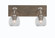 Oxbridge Two Light Bathroom Lighting in Graphite & Painted Distressed Wood-look (200|1772-GPDW-4100)