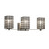 Wire Glass Three Light Bath Bar in Brushed Nickel (102|WGL-8443-15-GRCB-NCKL)