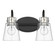 Bristow Two Light Vanity in Matte Black and Polished Nickel (106|IN40091BK)