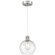 Port Nine Burgundy LED Pendant in Brushed Steel (18|63142LEDDLP-BS/CLR)