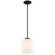 Seville One Light Pendant in Matte Black (18|28109-MBL/CLOP)