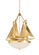 Wildwood Three Light Chandelier in Gold (460|67391)