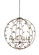 Wildwood Ten Light Chandelier in Silver (460|67246)