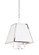 Matthew Frederick International Four Light Island Pendant in Polished Nickel/Chantilly Lace (460|65747)