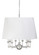 Matthew Frederick International Nine Light Chandelier in Polished Nickel/Off White Silkette (460|65710)