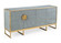 Wildwood (General) Cabinet in Faux Gray Shagreen/Antique (460|490479)