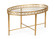 Wildwood (General) Cocktail Table in Antique Gold Leaf/Clear (460|490074)