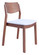 Desdamona Dining Chair in Light Gray, Walnut (339|109213)