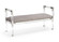 Chelsea House (General) Bench in Clear/Polished Nickel/Gray (460|384974)