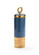 Claire Bell Jar in French Blue Glaze/Metallic Gold (460|384860)