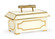 Claire Bell Box in Cream/Metallic Gold (460|384551)