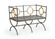 Douglas Freeman Bench in Steel/Antique Gold (460|384425)