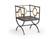 Douglas Freeman Chair in Steel/Antique Gold (460|384424)