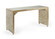 Jamie Merida Desk in Antique Gold/Silver Leaf/Clear (460|384301)