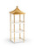 Bradshaw Orrell Pagoda Shelf in Gold/White (460|383862)