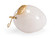 Elizabeth Wicker Pear in White Marble/Antique Gold Leaf (460|382960)