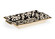 Pam Cain Tray in Black And White Glaze/Gold Trim (460|382697)