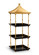 Bradshaw Orrell Shelf in Black/Gold Leaf (460|382553)