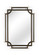 Bradshaw Orrell Mirror in Black/Gold (460|382321)