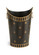 Bill Cain Wastebasket in Black/Gold (460|380865)