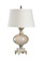 Wildwood One Light Table Lamp in White/Silver (460|22401)