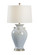 Vietri One Light Table Lamp in Cloud Blue Crackle Glaze/Antique Silver Leaf (460|17183)
