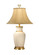 Wildwood (General) One Light Table Lamp in Hand Painted/White Glaze/Gold (460|14111)