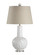 Wildwood (General) One Light Table Lamp in White Glaze/Clear (460|13145)