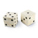 Oversized Oversized Bone Gaming Dice Pair in Natural (400|20-1413)