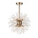 Chiffon Eight Light Chandelier in Natural Brass (400|16-1340)