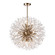 Chiffon 12 Light Chandelier in Natural Brass (400|16-1325)