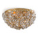 Cheshire Two Light Flush Mount in Gold Leaf (400|16-1183GL)