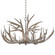 Antler Six Light Chandelier in Silver Leaf (400|16-1064)